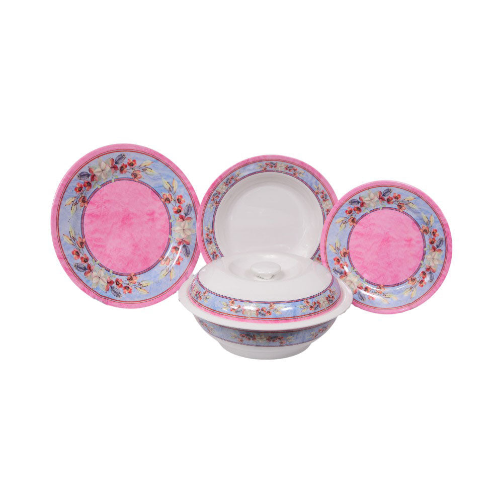 DINNER SET 53PC MELAMINE ROUND 142100A Default Title - MamasJan Crockery