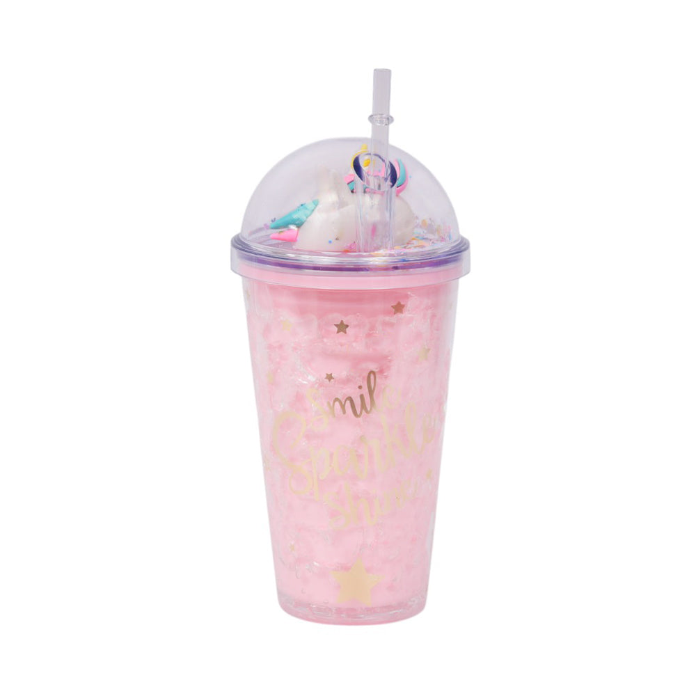 MUG WITH STRAW ACRYLIC IR ZSB020323/W70-74 Default Title - MamasJan Crockery