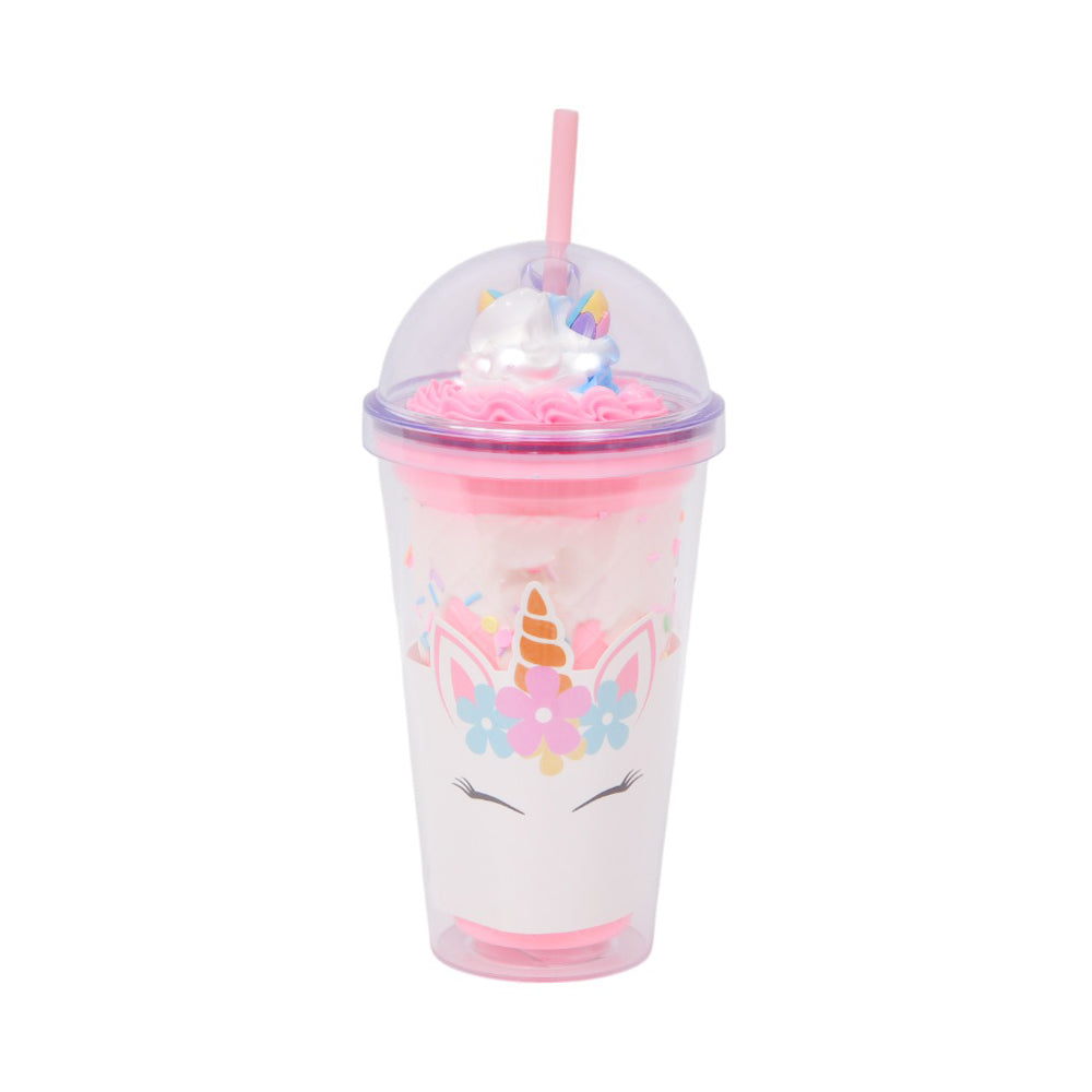 MUG WITH STRAW ACRYLIC IR JL45082/W32-36 Default Title - MamasJan Crockery