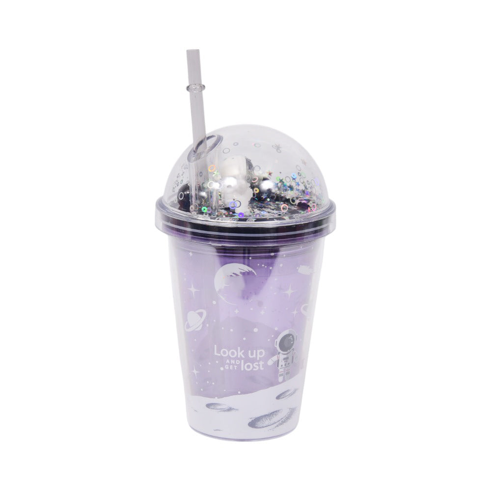 MUG WITH STRAW ACRYLIC IR JL35006/W40-44 Default Title - MamasJan Crockery