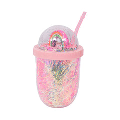 MUG WITH STRAW ACRYLIC IR JL35088/W19-23 Default Title - MamasJan Crockery