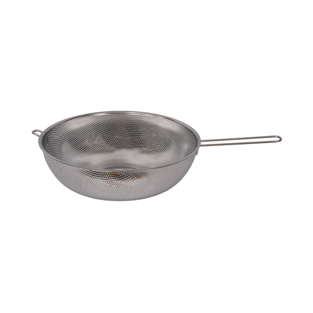STRAINER BASKET STEEL WITH LONG HANDLE IR 34.5 CM 40-41 Default Title - MamasJan Crockery