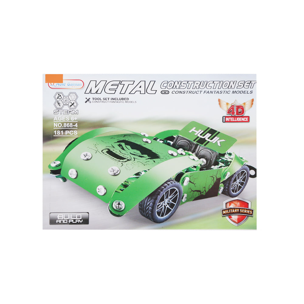 868-4B ALLOY BLOCK CAR GREEN 181PCS A.I Default Title - MamasJan Toys