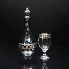 DECANDER SET 7PC PSB HAND CUT SILVER BISTRO 97817-HSA26 Default Title - MamasJan Crockery