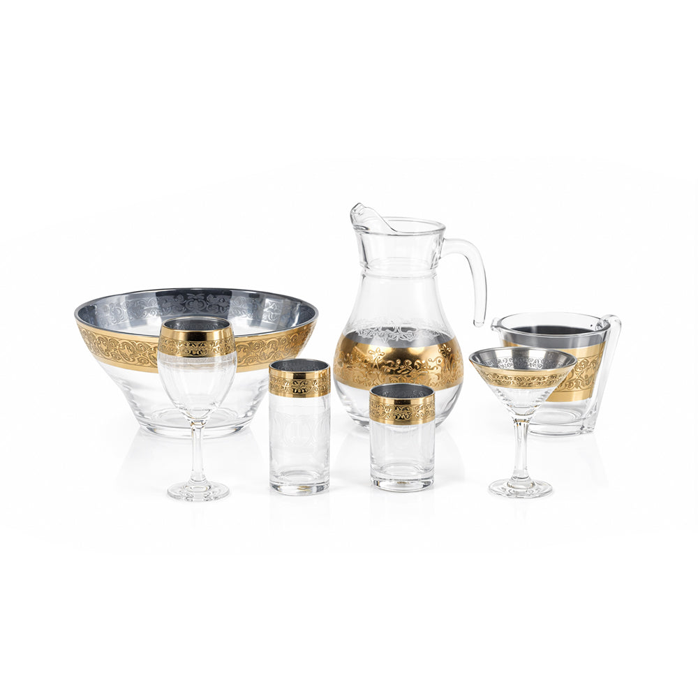 PARTY SET 28PC PSB HAND CUT GOLD CH-HGA2231 Default Title - MamasJan Crockery