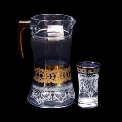 WATER SET 7PC PSB HAND CUT GOLD AZUR 96055-HGA123 Default Title - MamasJan Crockery