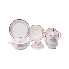 DINNER SET 61PC BONE CHINA CNG01 KC Default Title - MamasJan Crockery