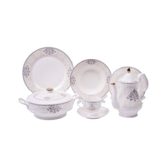 DINNER SET 61PC BONE CHINA CNG02 KC Default Title - MamasJan Crockery