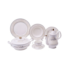 DINNER SET 61PC BONE CHINA CNG03 KC Default Title - MamasJan Crockery