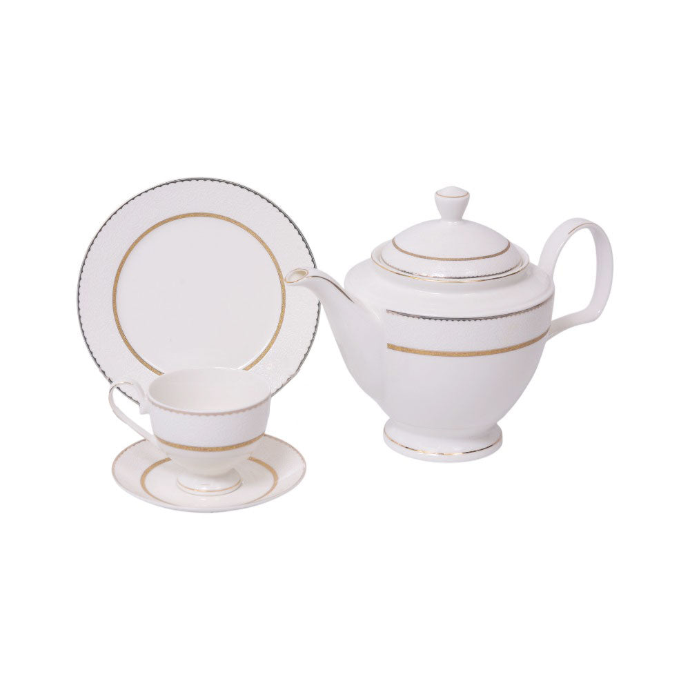 TEA SET 24PC ROYAL BISTRO IR YJ18098 Default Title - MamasJan Crockery