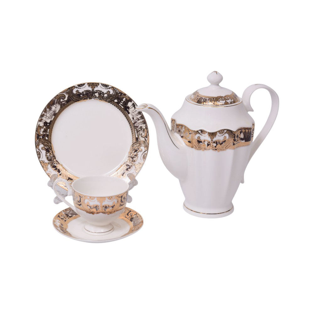 TEA SET 24PC ROYAL BISTRO IR YS24037 Default Title - MamasJan Crockery