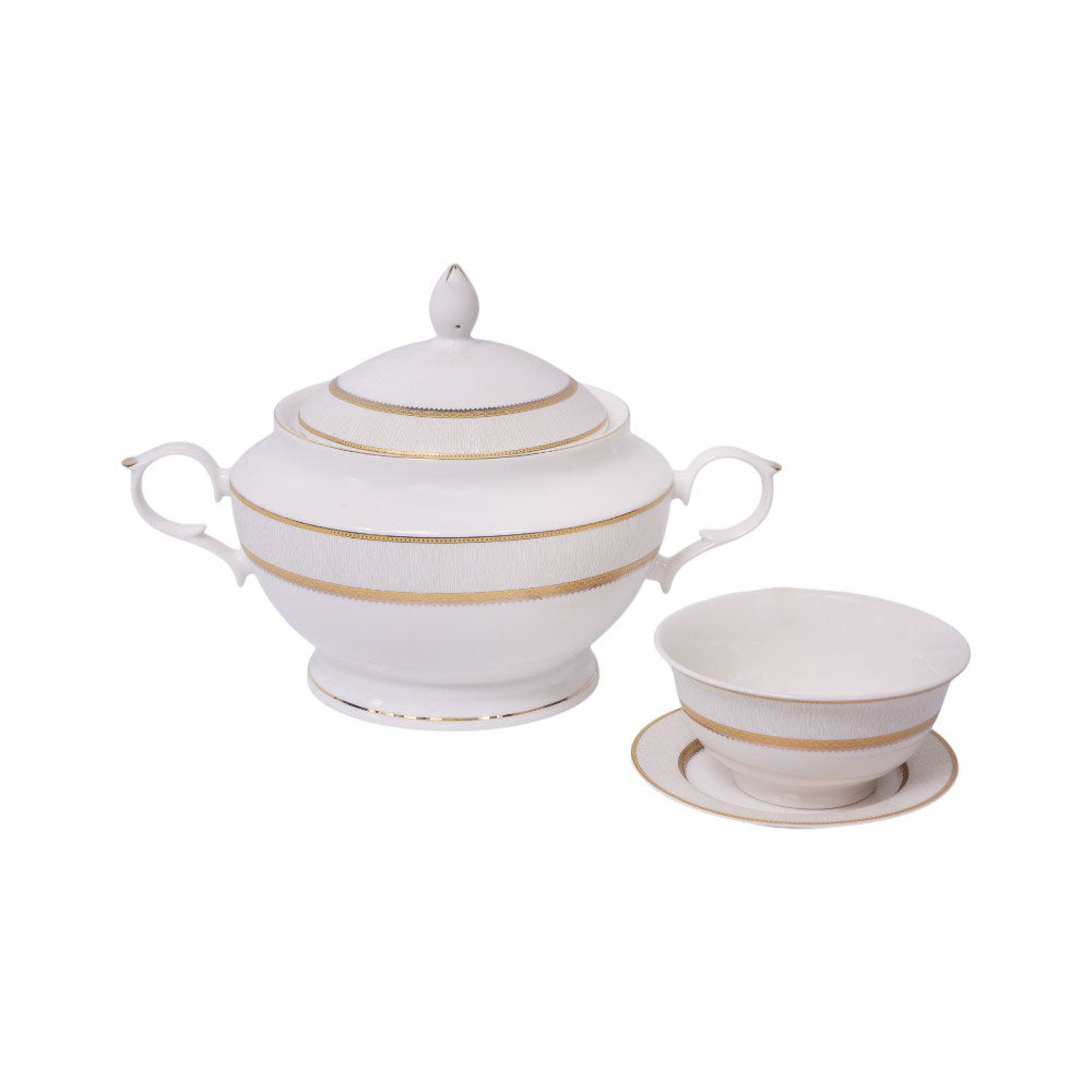 SOUP SET 21PC ROYAL BISTRO IR YS24006-1A Default Title - MamasJan Crockery