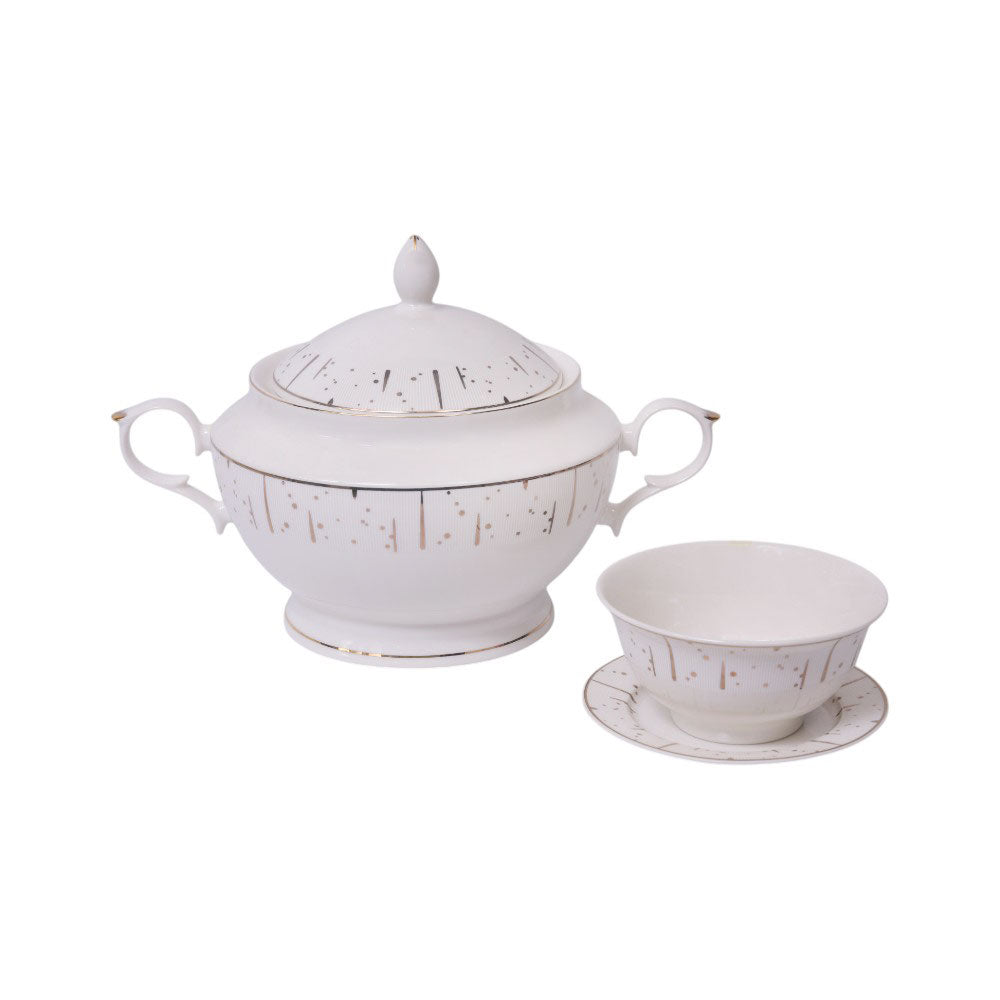 SOUP SET 21PC ROYAL BISTRO IR YS23042 Default Title - MamasJan Crockery