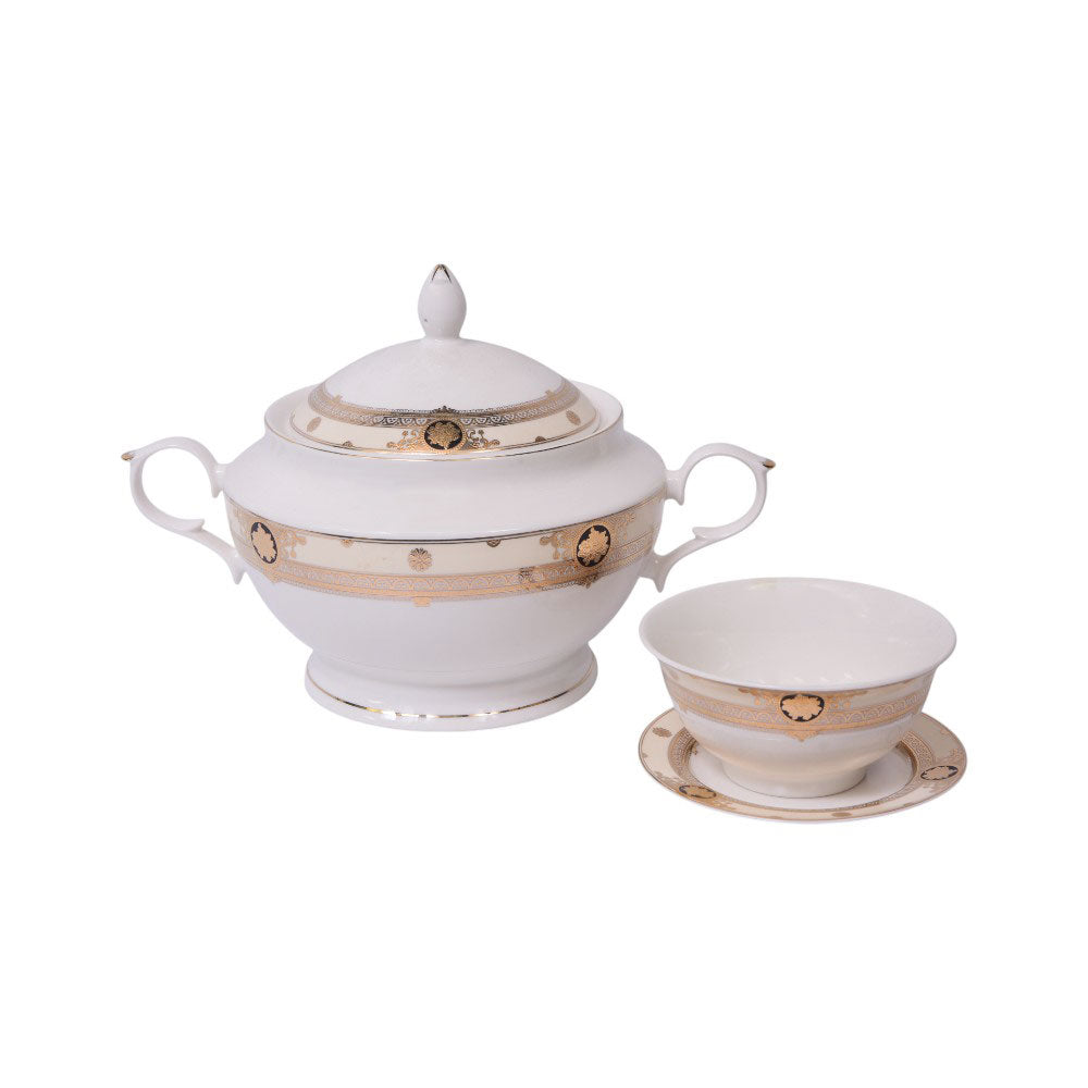 SOUP SET 21PC ROYAL BISTRO IR YS23153 Default Title - MamasJan Crockery