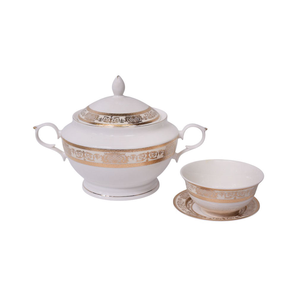 SOUP SET 21PC ROYAL BISTRO IR YS23155 Default Title - MamasJan Crockery
