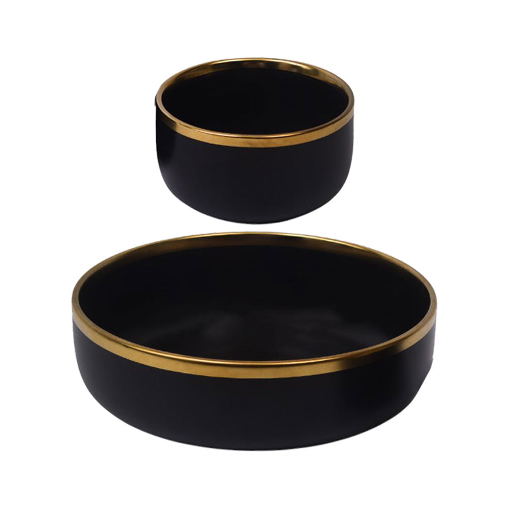 FRUIT SET 7PC BLACK ST Default Title - MamasJan Crockery