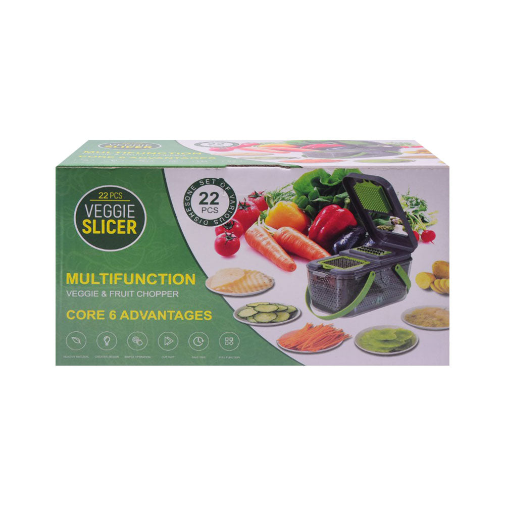 VEGETABLE SLICER SET 22PC MULTIFUNCTIONAL IR M4676 Default Title - MamasJan Crockery