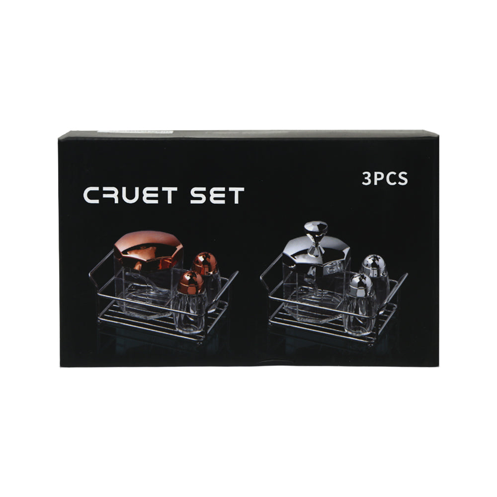 SALT N PEPPER SET 3PC SHENGYA IR F3807G Default Title - MamasJan Crockery