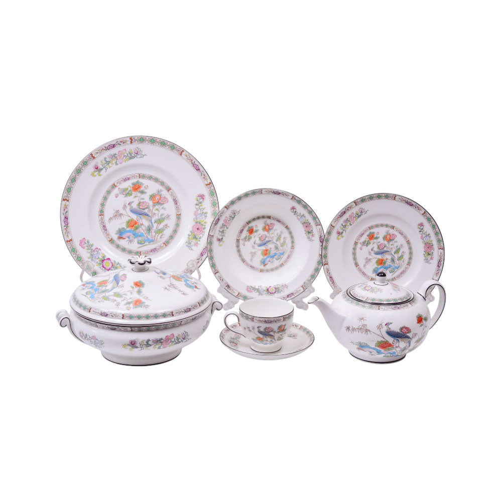 DINNER SET 58PC WEDGWOOD KUTANI CRANE Default Title - MamasJan Crockery