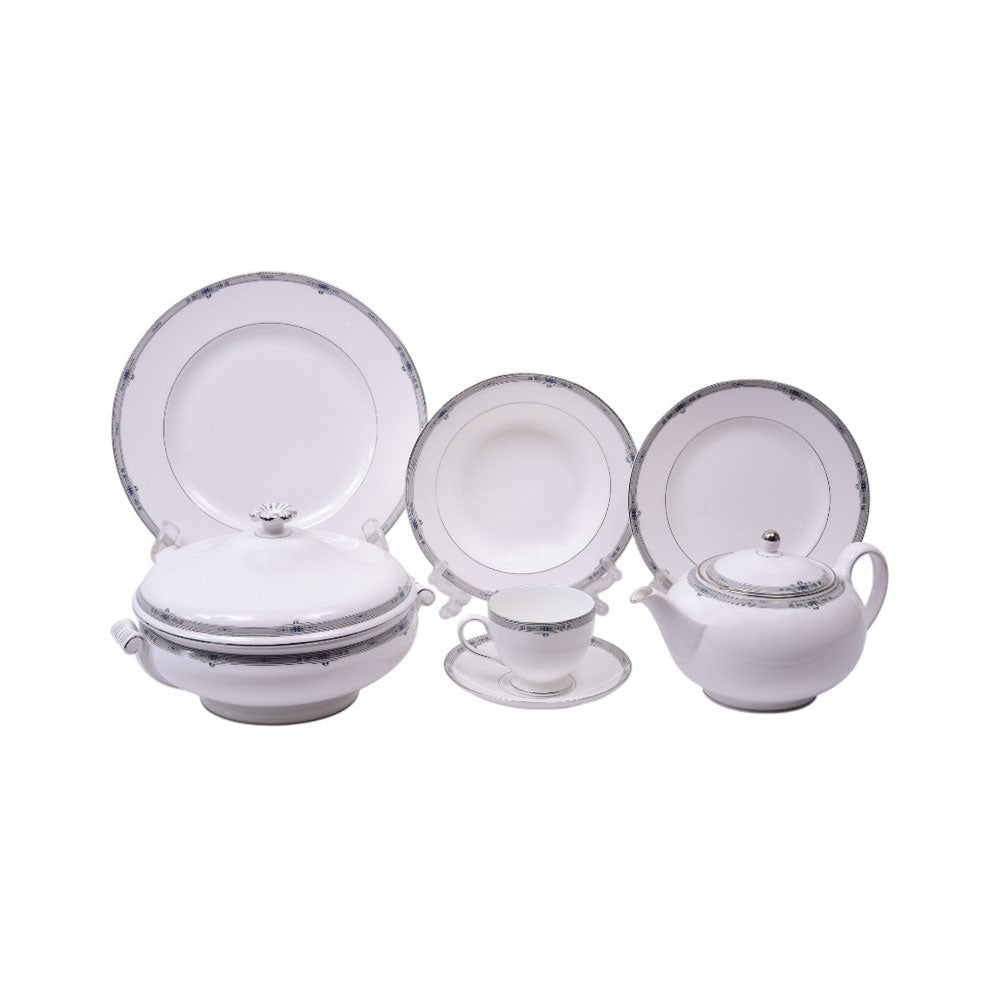 DINNER SET 51PC WEDGWOOD AMHERST Default Title - MamasJan Crockery