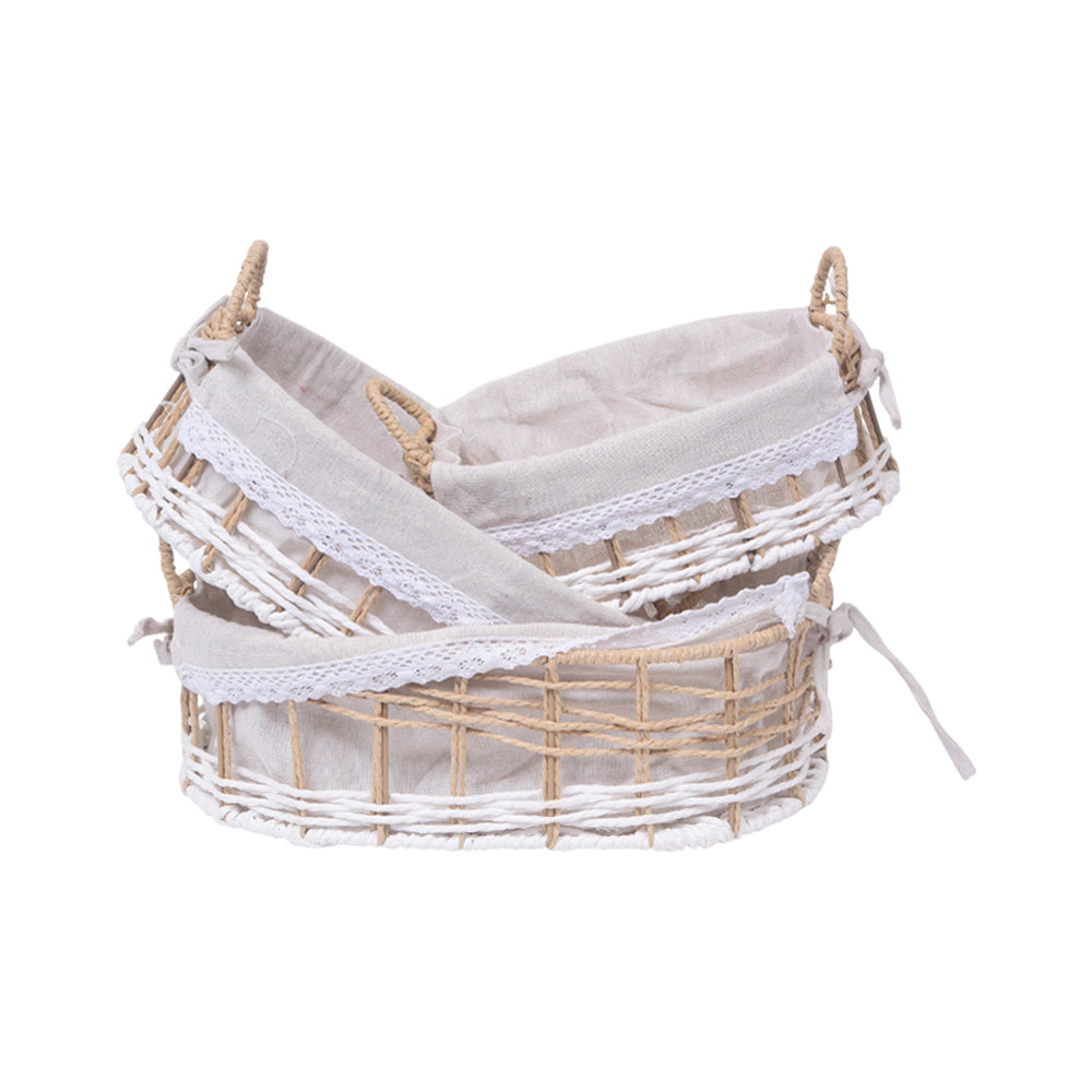 FRUIT BASKET SET 3PC IR K4 Default Title - MamasJan Crockery