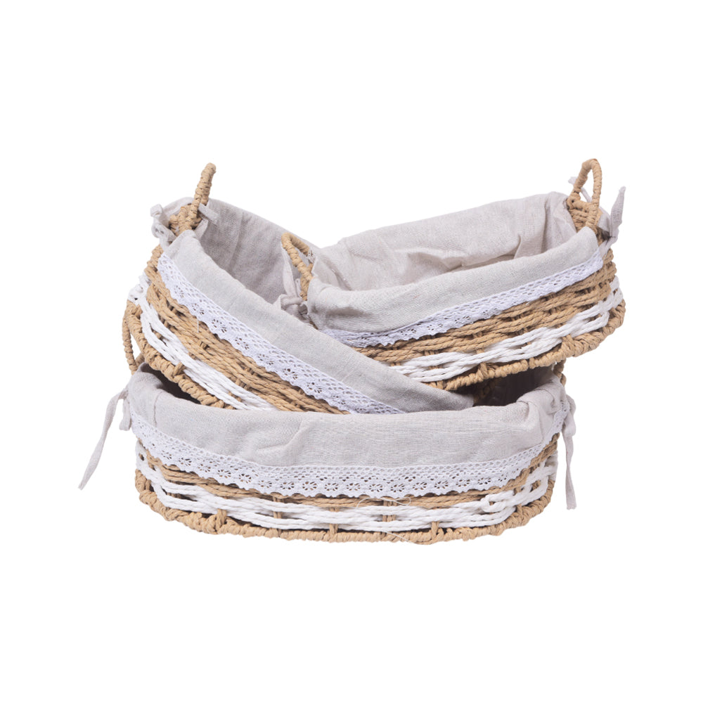 FRUIT BASKET SET 3PC IR K5 Default Title - MamasJan Crockery