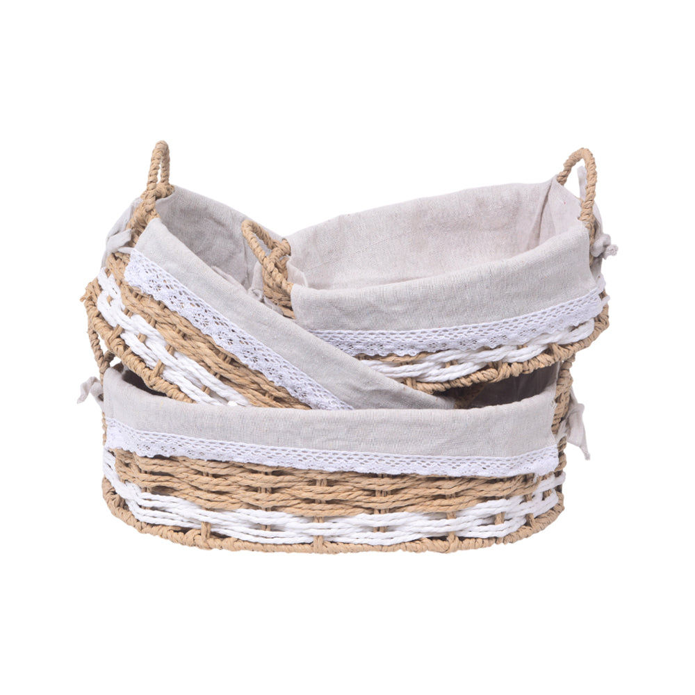 FRUIT BASKET SET 3PC IR K6 Default Title - MamasJan Crockery