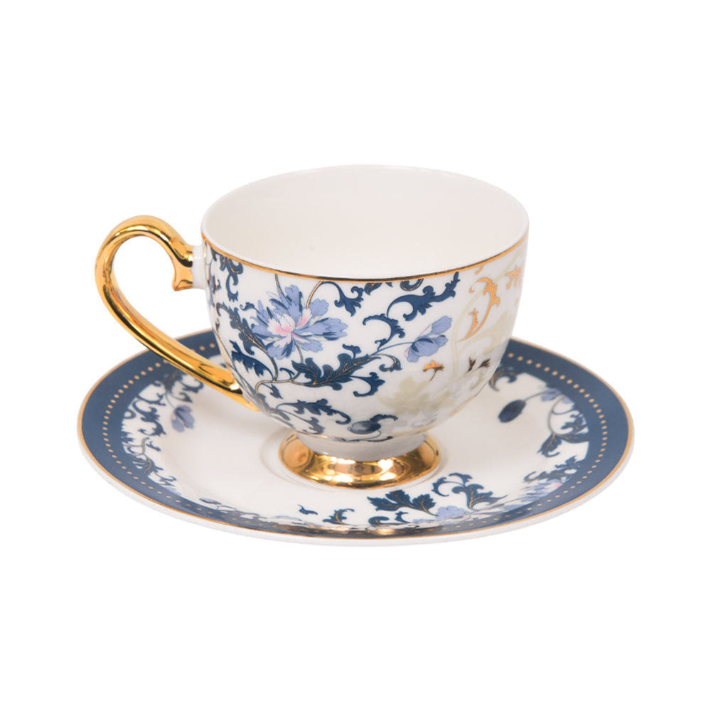 CUP & SAUCER SET 6PC MORE & MORE DS20A519 Default Title - MamasJan Crockery