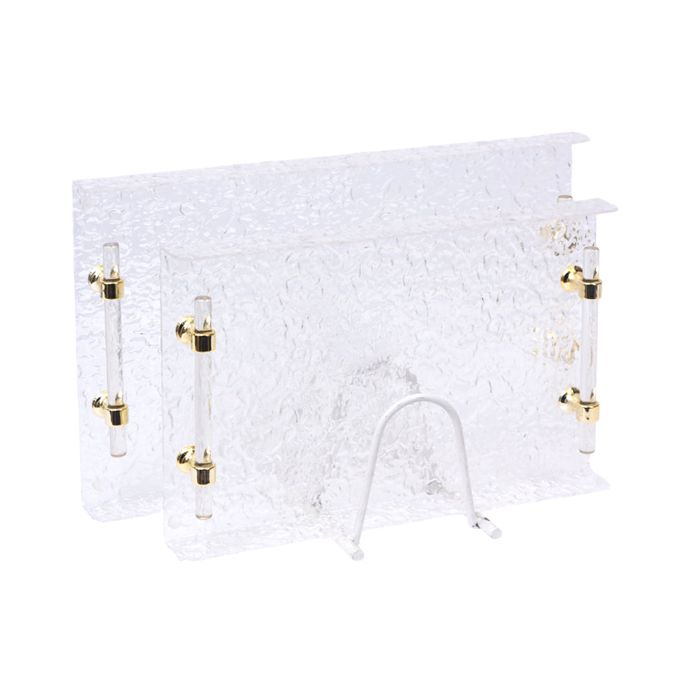 TRAY SET 2PC ACRYLIC IR SHS-A100-1/G Default Title - MamasJan Crockery