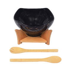 BOWL SALAD CERAMIC JDE7985-H28 Default Title - MamasJan Crockery