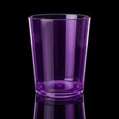 GLASS ACRYLIC KJ11 COLOUR PURPLE (Pack of 6) Default Title - MamasJan Crockery