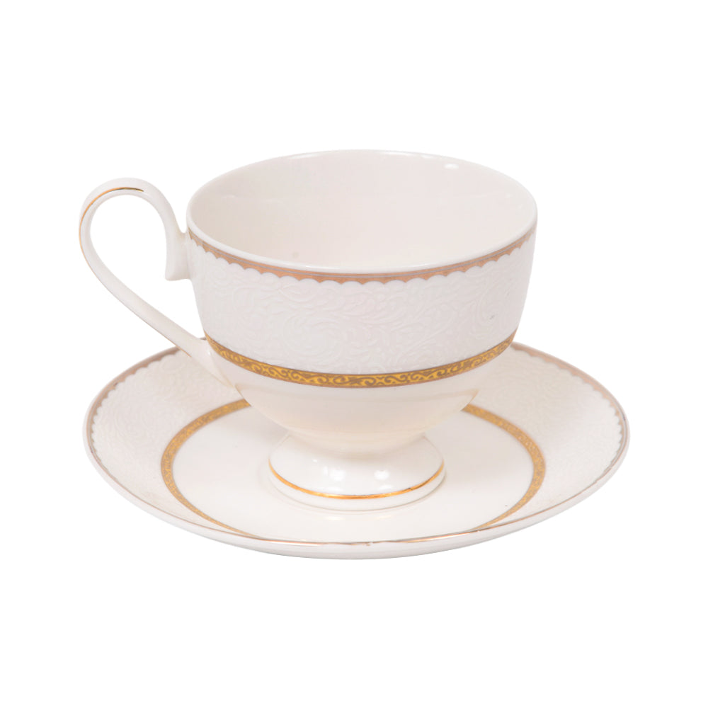 CUP & SAUCER SET 6PC ROYAL BISTRO IR YJ18098 Default Title - MamasJan Crockery