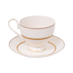 CUP & SAUCER SET 6PC ROYAL BISTRO IR YJ18098 Default Title - MamasJan Crockery