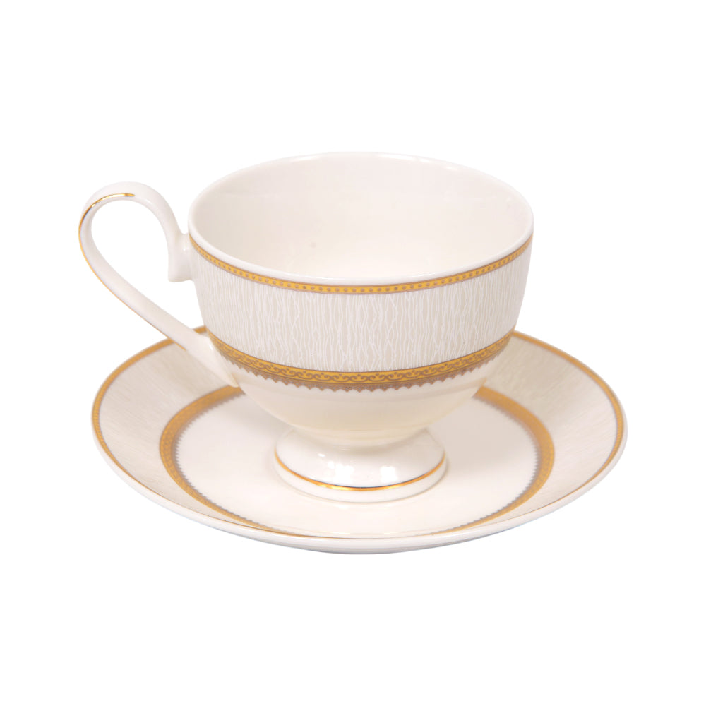 CUP & SAUCER SET 6PC ROYAL BISTRO IR YS24006-1A Default Title - MamasJan Crockery