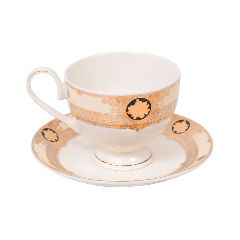CUP & SAUCER SET 6PC ROYAL BISTRO IR YS23153 Default Title - MamasJan Crockery