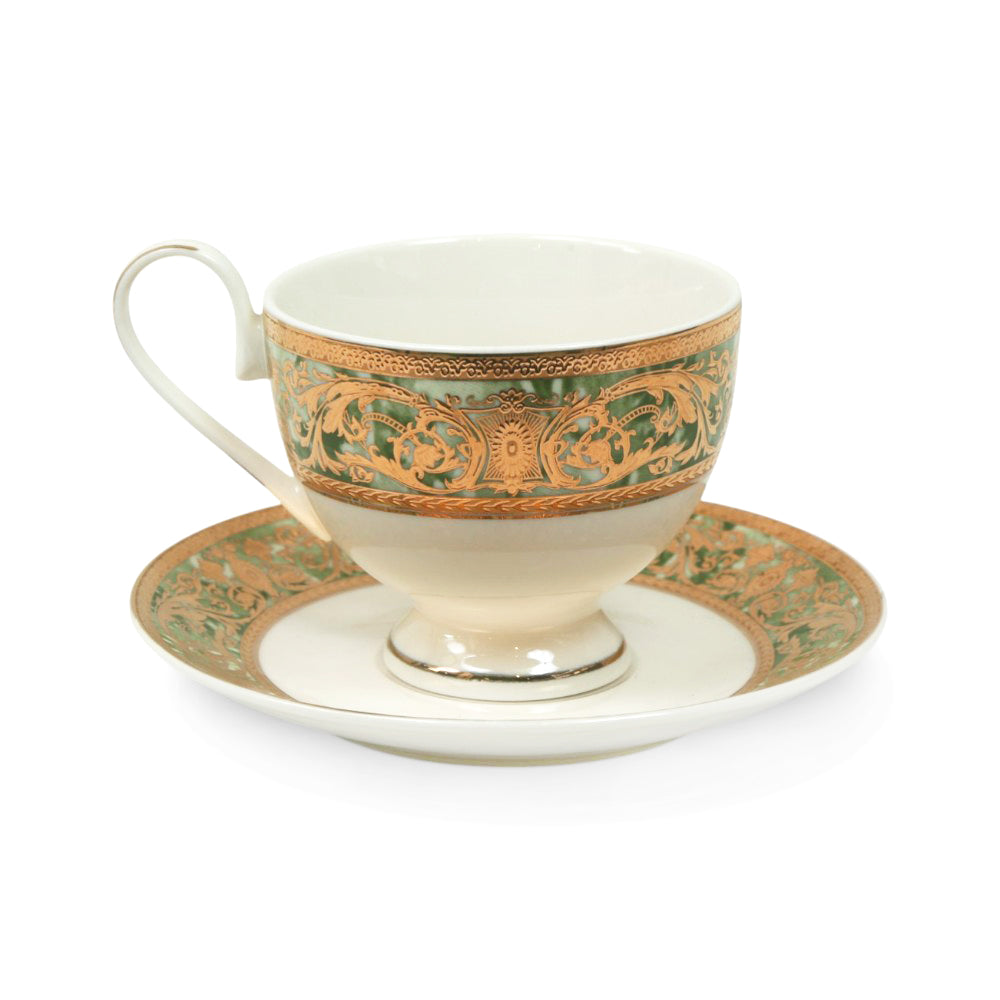 CUP & SAUCER SET 6PC ROYAL BISTRO IR YS23156 Default Title - MamasJan Crockery
