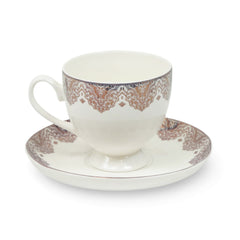CUP & SAUCER BONE CHINA FD001 TMC (Pack of 6) Default Title - MamasJan Crockery