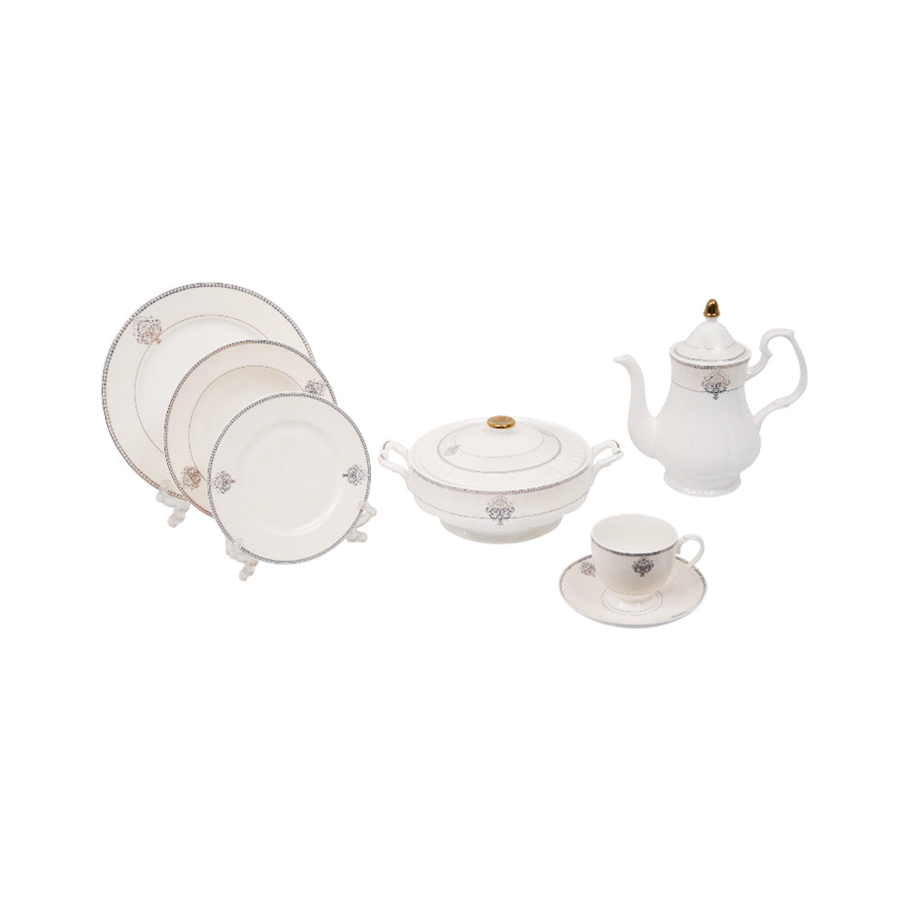 DINNER SET 61PC BONE CHINA NG754 KC Default Title - MamasJan Crockery