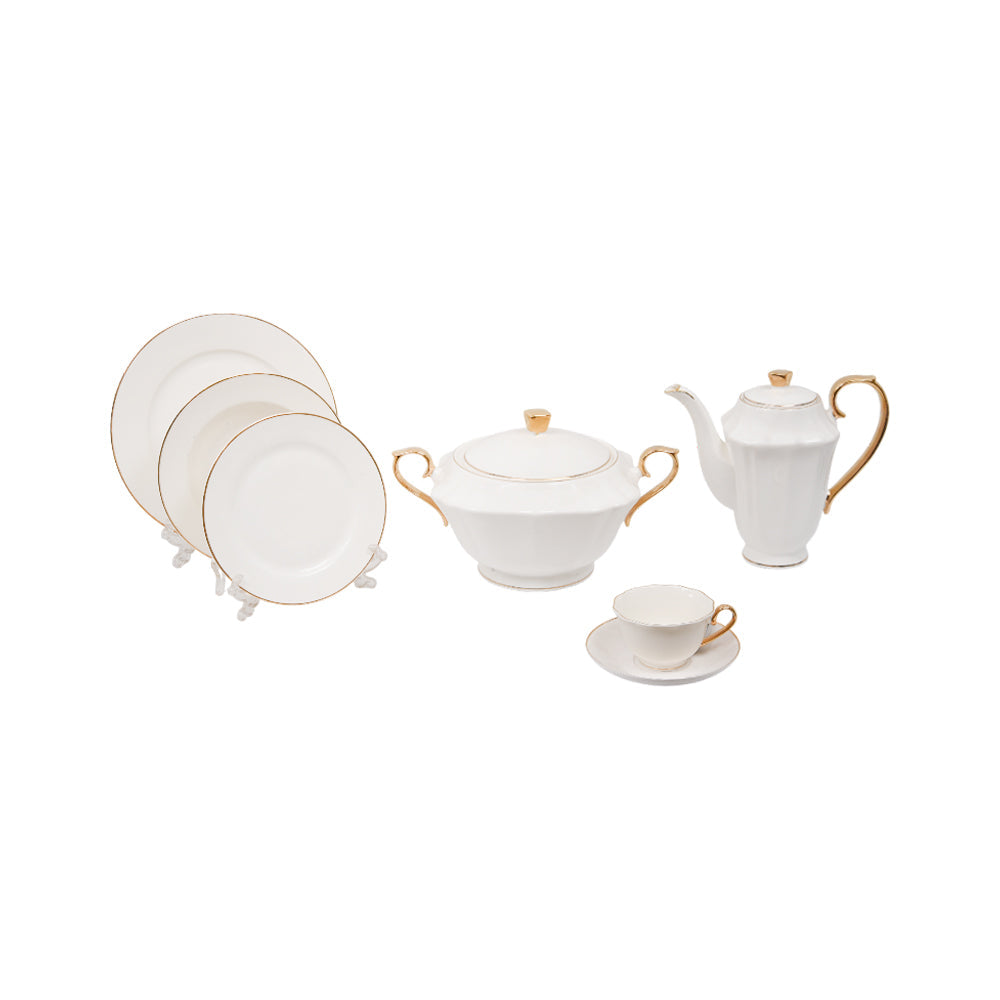 DINNER SET 61PC BONE CHINA YFB-GGK KC Default Title - MamasJan Crockery