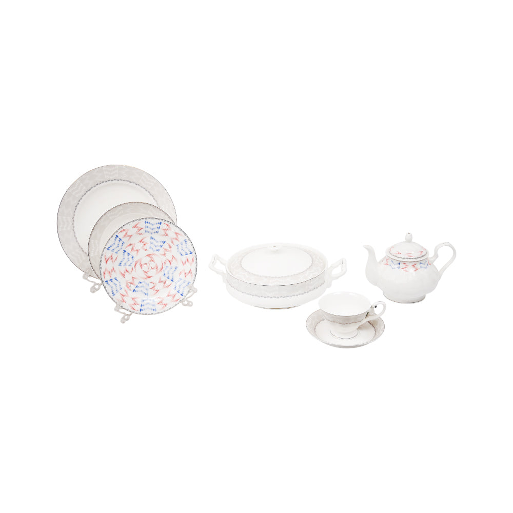 DINNER SET 61PC BONE CHINA YS001 ET Default Title - MamasJan Crockery
