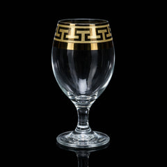 GLASS PSB BISTRO HAND CUT GOLD 44417-HGB022 (Pack of 6) Default Title - MamasJan Crockery