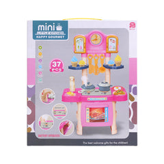 3955 MUSICAL KITCHEN PINK W-SMOKE A.I Default Title - MamasJan Toys