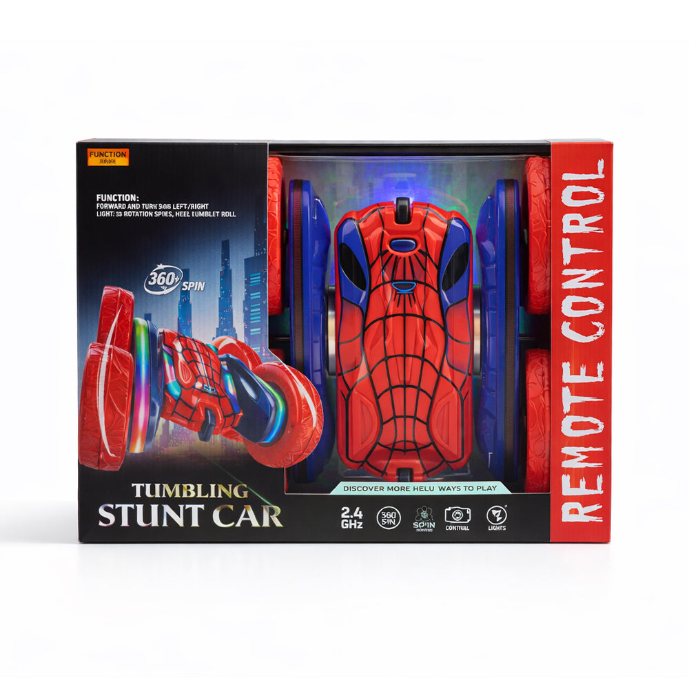 H01C SPIDERMAN STUNT CAR W-USB R/C A.I Default Title - MamasJan Toys