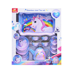 5268-17 UNICORN TEA SET IN METAL A.I Default Title - MamasJan Toys