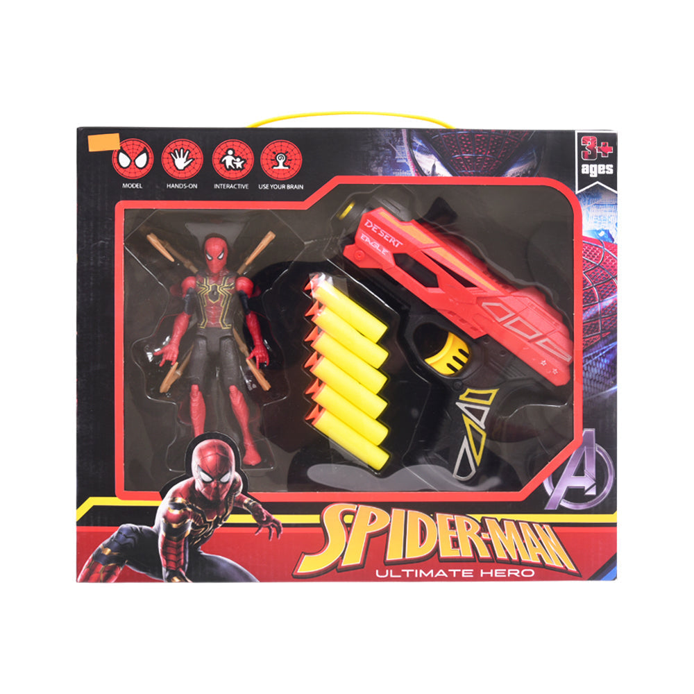 0812B-36 SPIDERMAN SOFT GUN A.I Default Title - MamasJan Toys