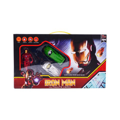 0812B-8 PULL BACK CAR SET W-IRONMAN FIGURE A.I Default Title - MamasJan Toys