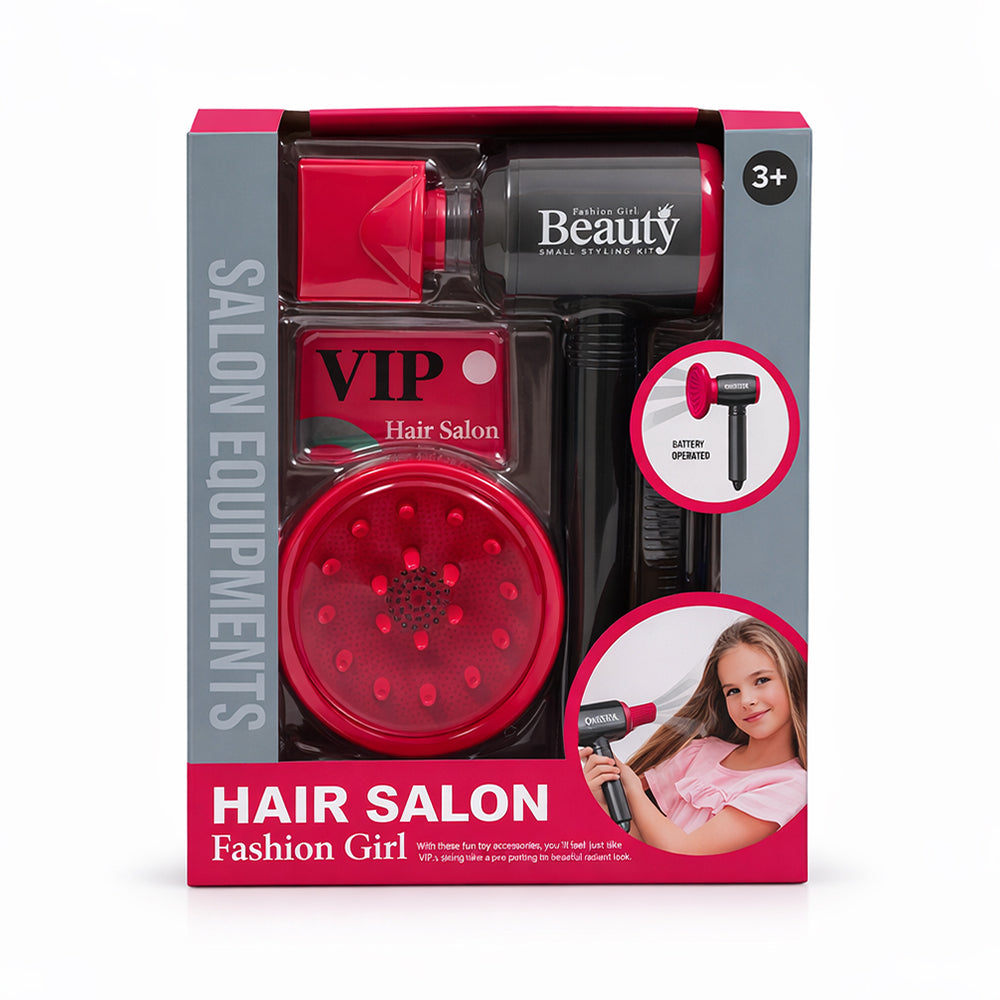 HJ624 HAIR SALON BEAUTY SET A.I Default Title - MamasJan Toys