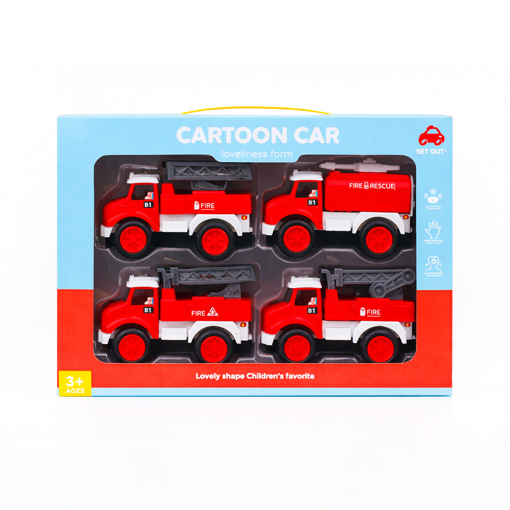 7756S-3 RESCUE TRUCK 4PCS A.I Default Title - MamasJan Toys