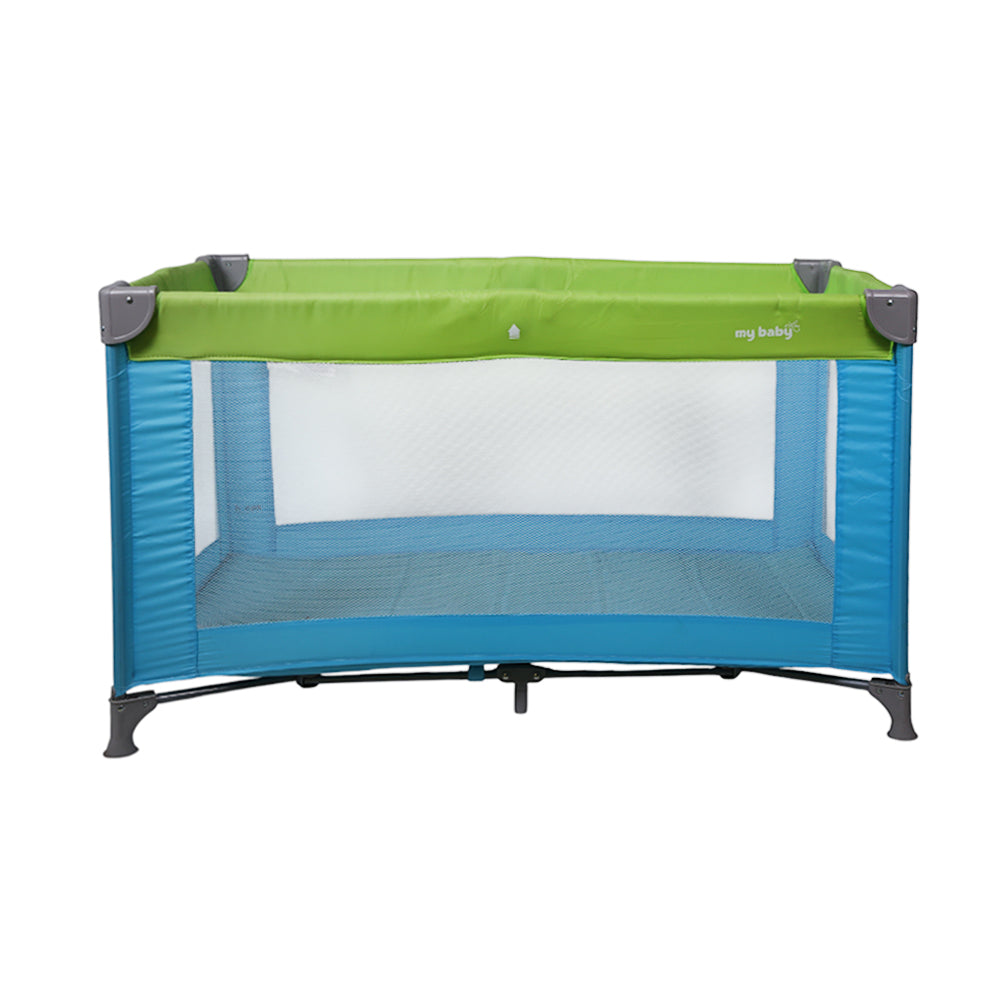 BABY PLAY PEN BLUE/GREEN IR 1013 Default Title - MamasJan Toys