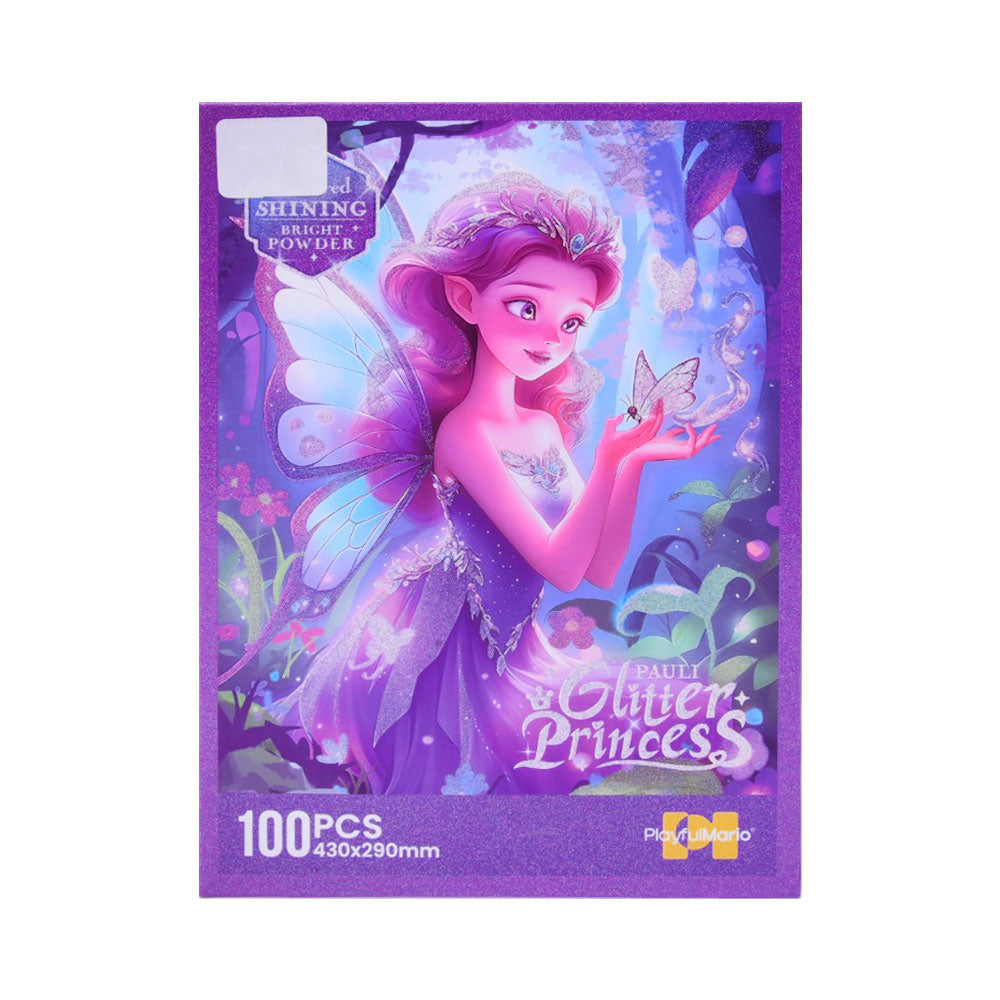 88897 PAULI GLITTER PRINCESS PUZZLE IR 100PCS Default Title - MamasJan Toys